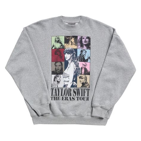 Size Guide. Buy Taylor Swift The Eras Tour Heather Gray Crewneck from the Taylor Swift Official AU Store.